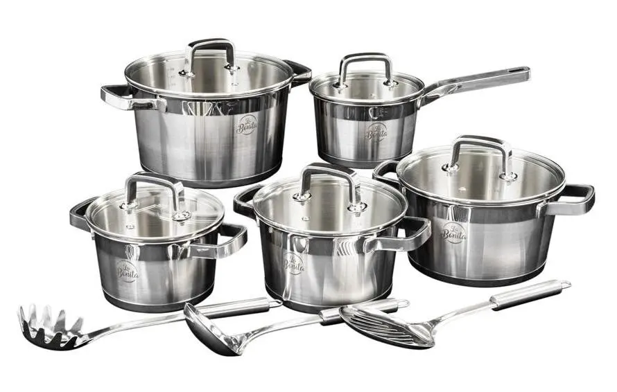 Zestaw garnków La Bonita Especial  Indukcja Stal szlachetna 13 elementów