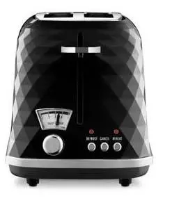 Toster DeLonghi Brillante CTJ 2103.BK Ruszt do bułek Rozmrażanie 900W