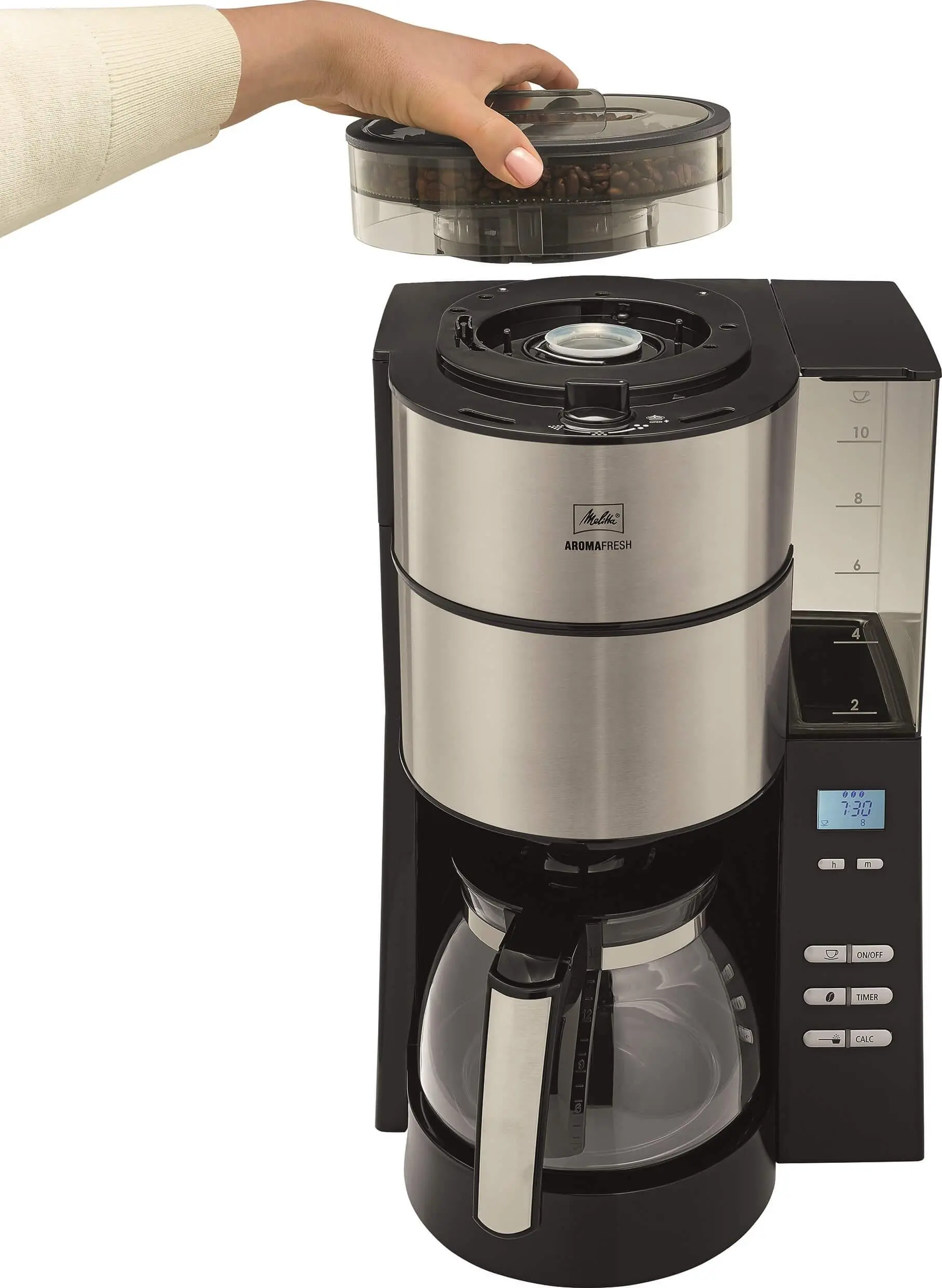 Ekspres Melitta Aroma Fresh 1021-01 Młynek żarnowy