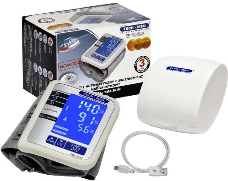 Ciśnieniomierz Tech-Med TMA-SLIM Wykrywanie arytmii