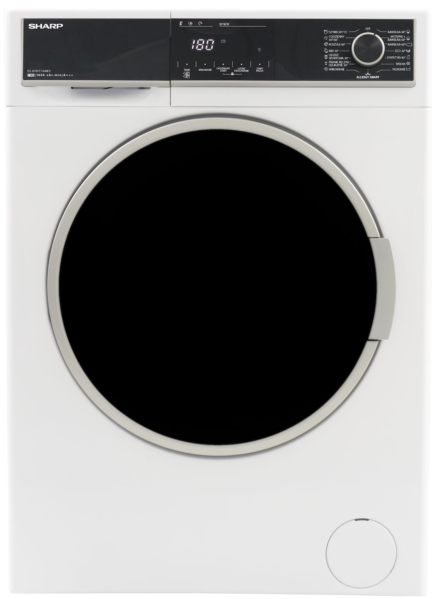 Pralka Sharp ES-HFH714AW3