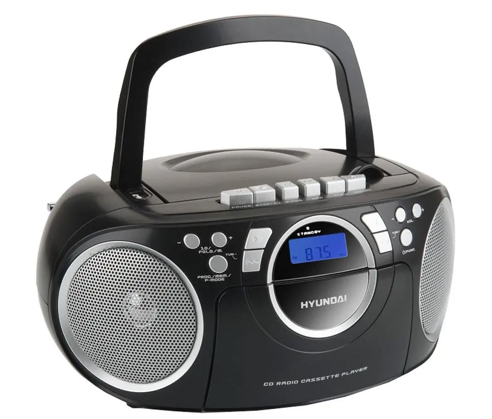 Radiomagnetofon Hyundai TRC 788 AU3BS Czarno-srebrny