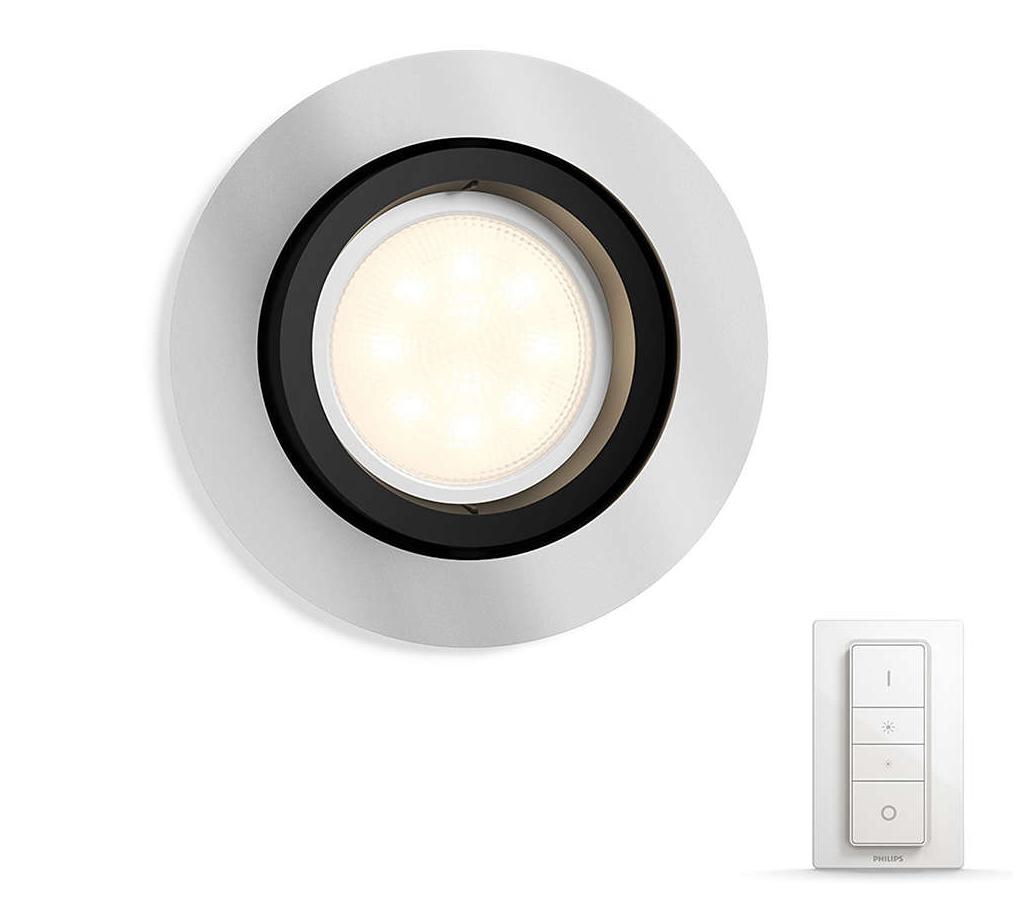Oświetlenie punktowe Philips Milliskin Hue Recessed Aluminium 50411/48/P7