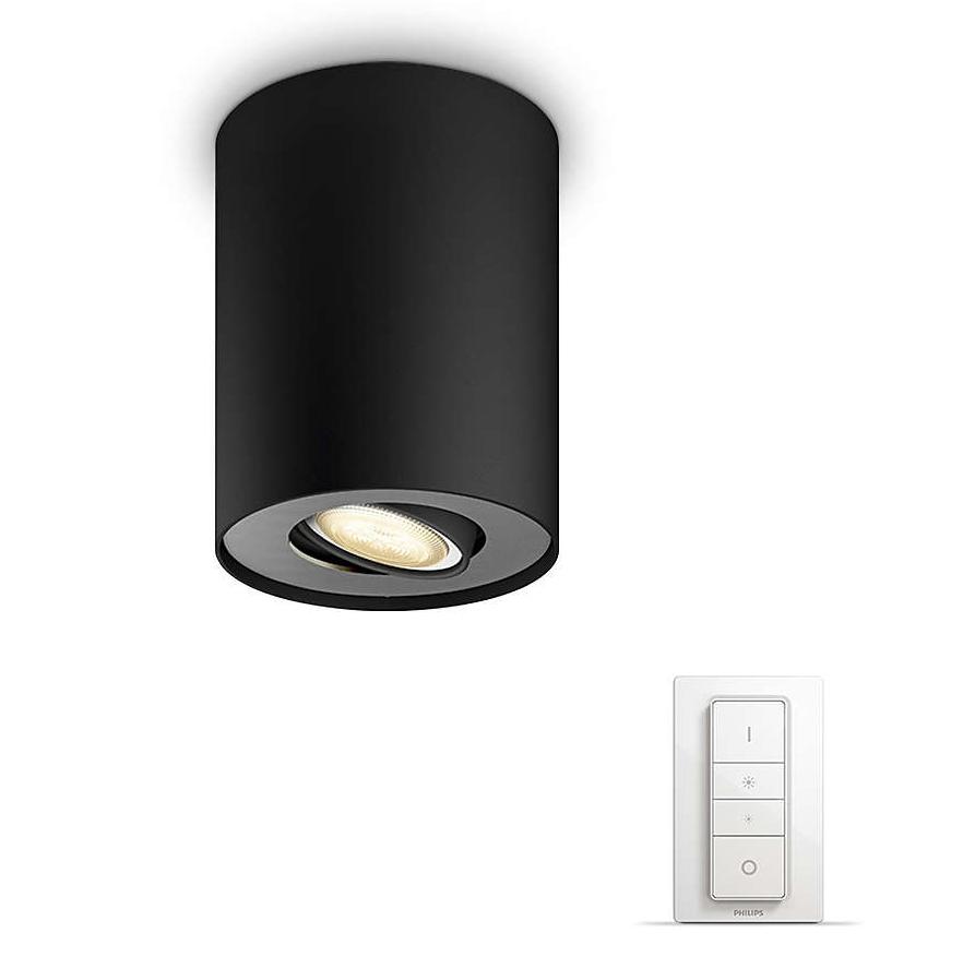 Oświetlenie punktowe Philips Hue White Ambiance Pillar (czarny) + regulator przyciemniania