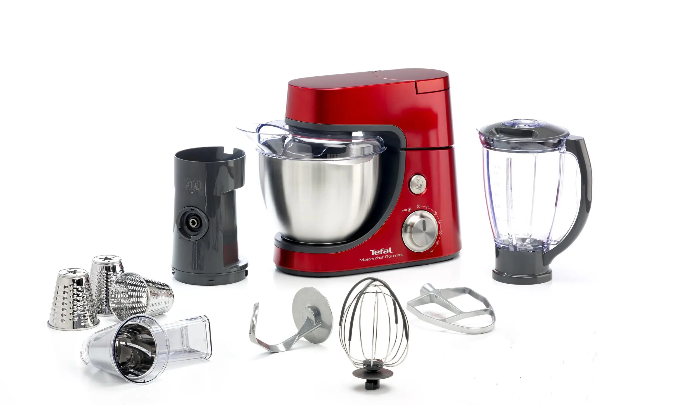 Robot planetarny Tefal MasterChef Gourmet QB504G38 900W Szatkownica Blender kielichowy