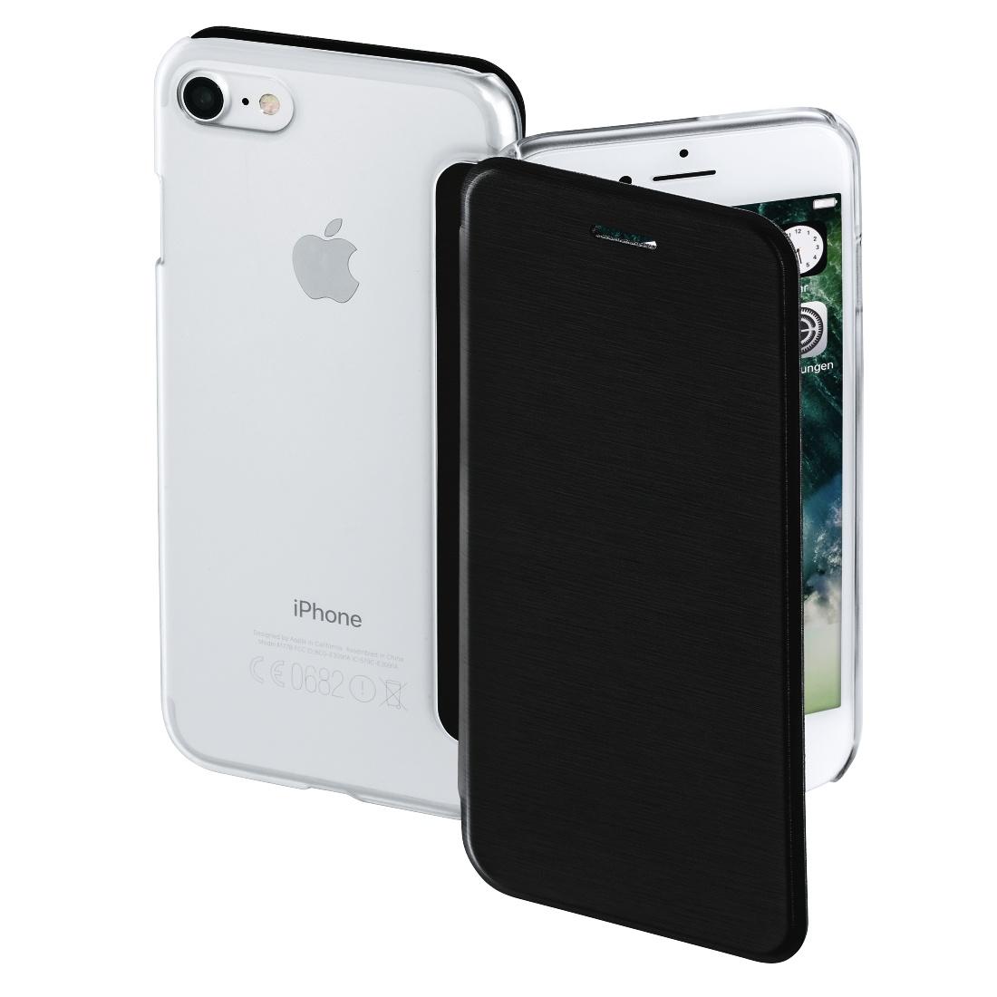 Hama 00177810 Clear Booklet Case iPhone 7/8 (czarny)