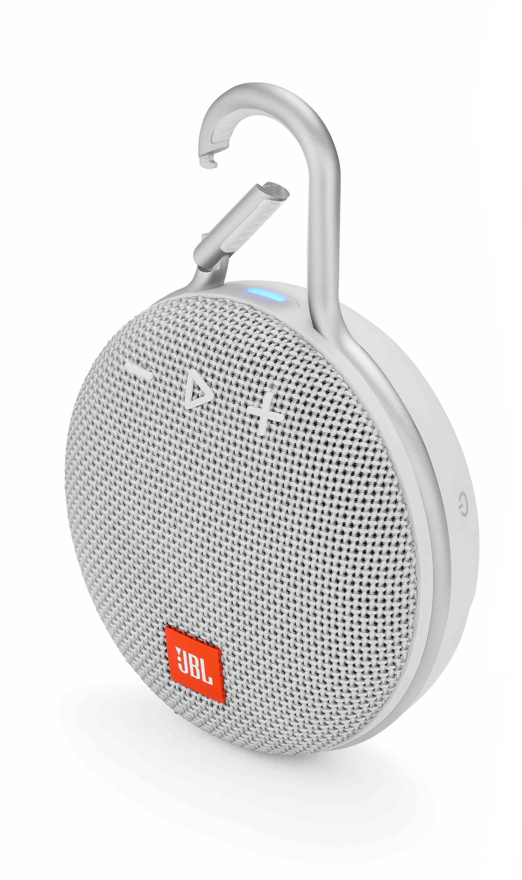 Głośnik Bluetooth JBL Clip 3 - 3,3W - biały