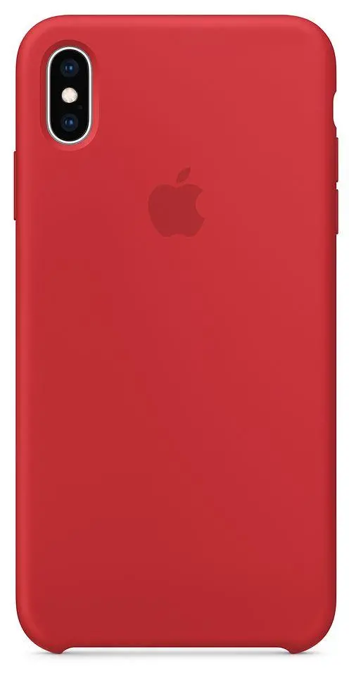 Etui Apple Silicone Case do iPhone Xs Max Czerwony