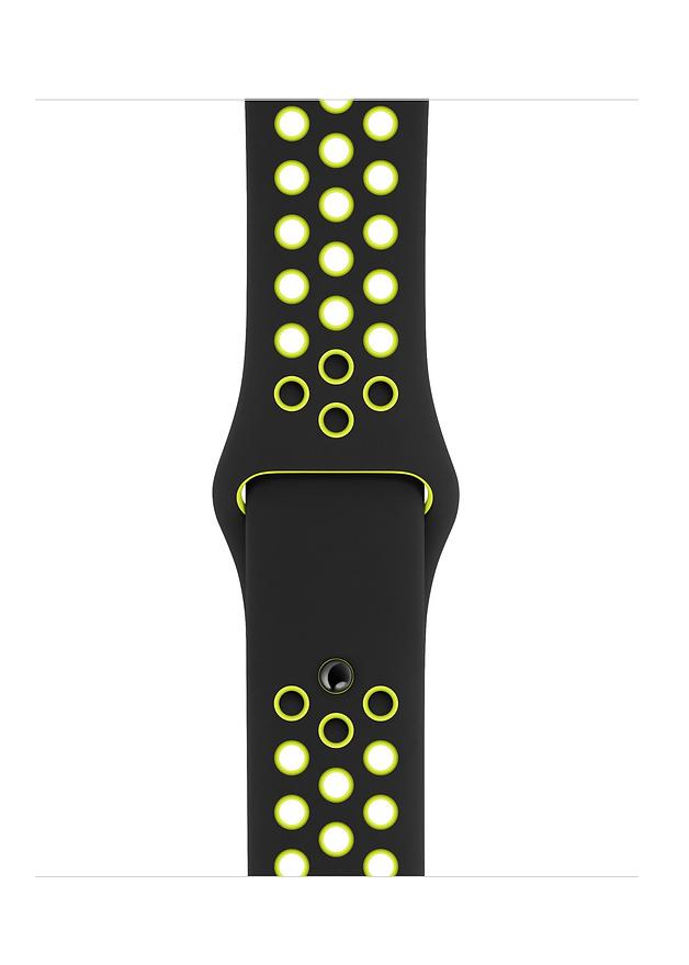 Apple Pasek Sportowy Nike Band Apple Watch 40mm (czarny/jaskrawy zielono/żółty)