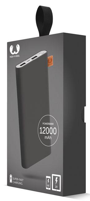 Powerbank Fresh 'n Rebel 12000 mAh Concrete
