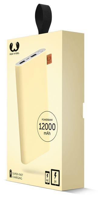 Powerbank Fresh 'n Rebel 12000 mAh Buttercup