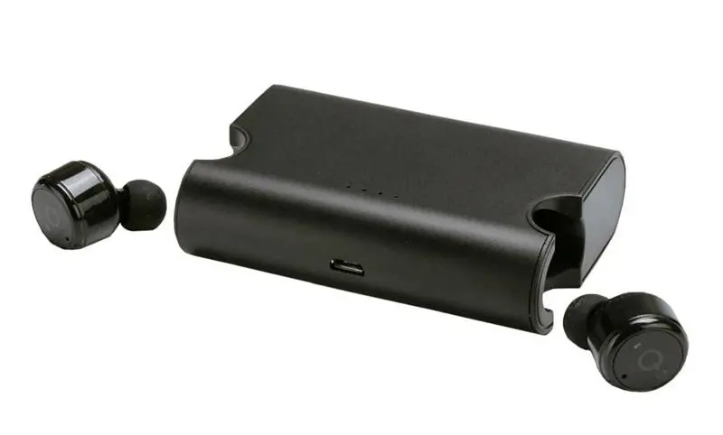 Słuchawki bezprzewodowe Platinet PM1080 + stacja dokująca Dokanałowe Czarny