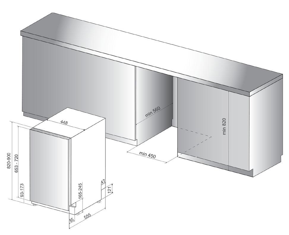 Zmywarka Hotpoint-Ariston HSIO 3O23 WFE