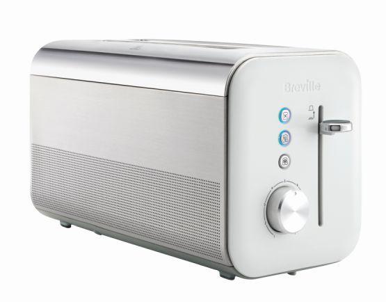 Toster Breville High Gloss VTT688X Ruszt do bułek Rozmrażanie 1650W