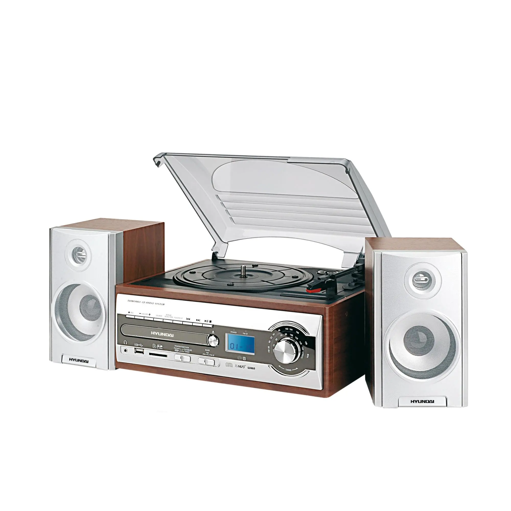 Wieża Hyundai RTC 182 SU RIP 4W Radio FM Brązowy