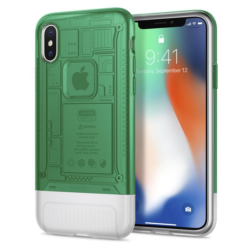 Etui Spigen Classic C1 057CS23196 do iPhone X (sage)