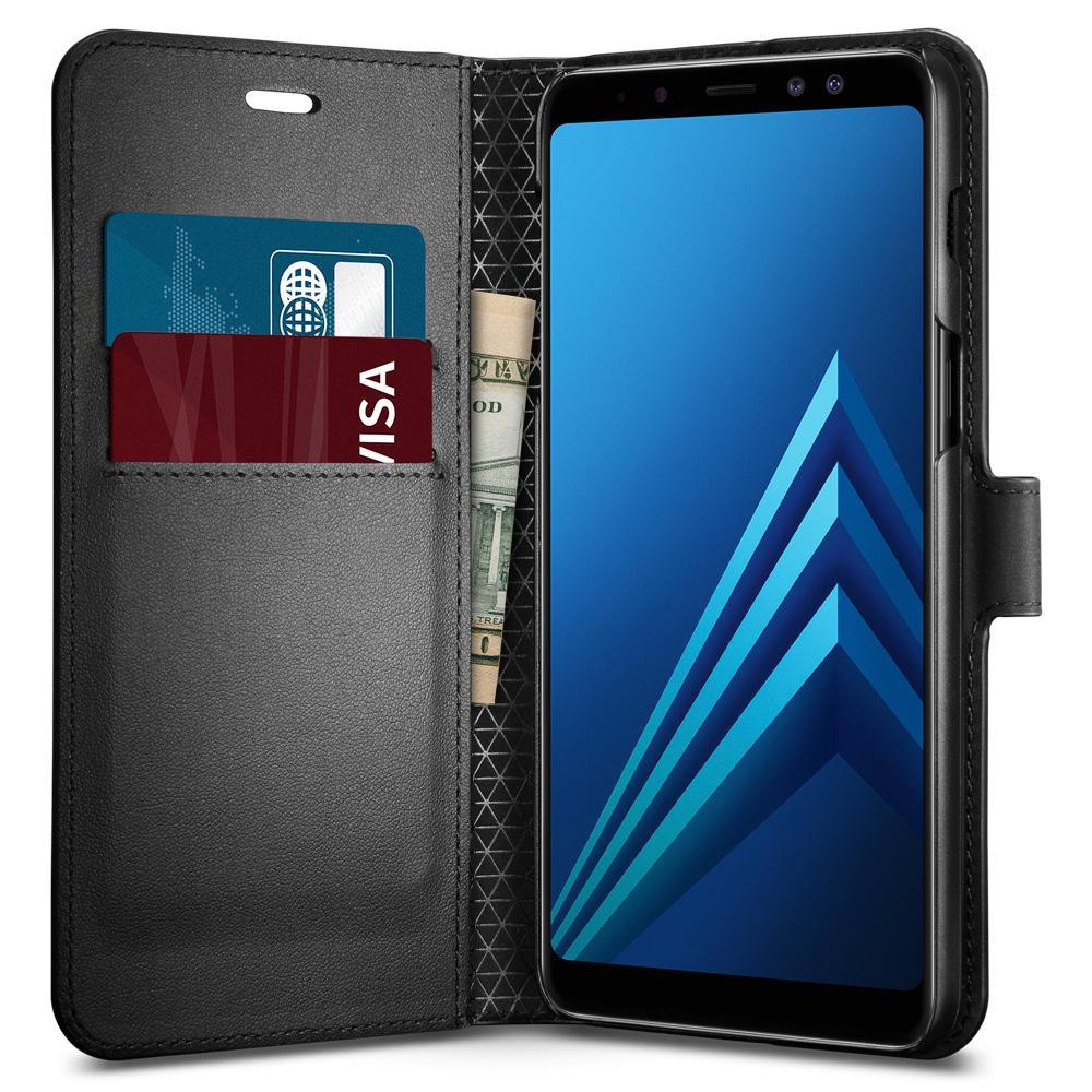 Etui Spigen Wallet S 590CS22756 Samsung Galaxy A8 2018 (czarny)
