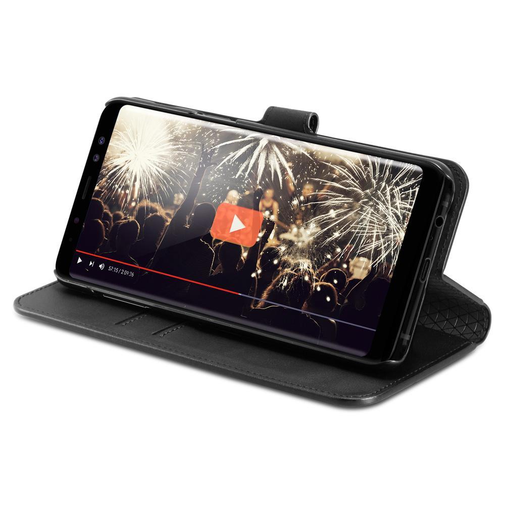 Etui Spigen Wallet S 590CS22756 Samsung Galaxy A8 2018 (czarny)