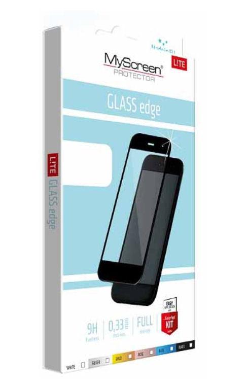 Szkło hartowane MyScreen Protector Lite Edge Huawei P Smart (białe)