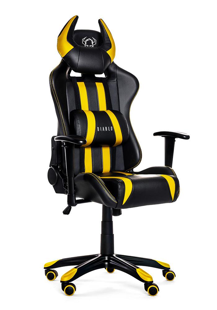 Fotel Diablo Chairs X-One Horn (czarno-żółty)