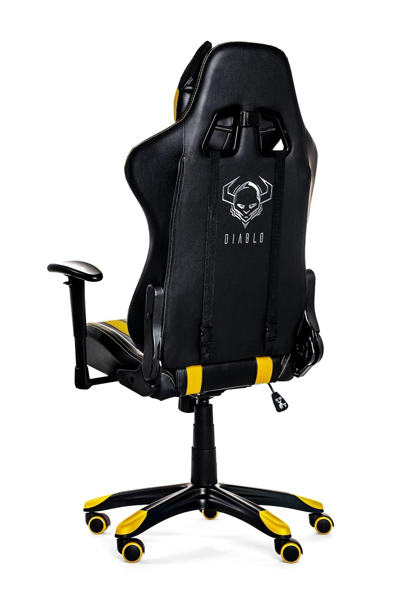 Fotel Diablo Chairs X-One Horn (czarno-żółty)
