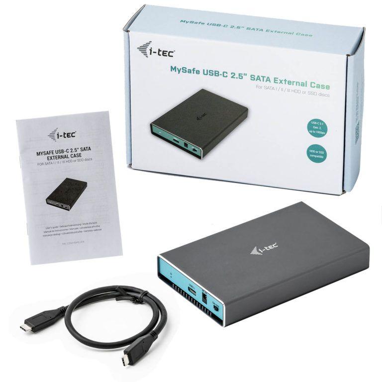 Obudowa i-Tec MySafe USB-C 3.1 Gen. 2, obudowa na dysk HDD/SSD 2,5"