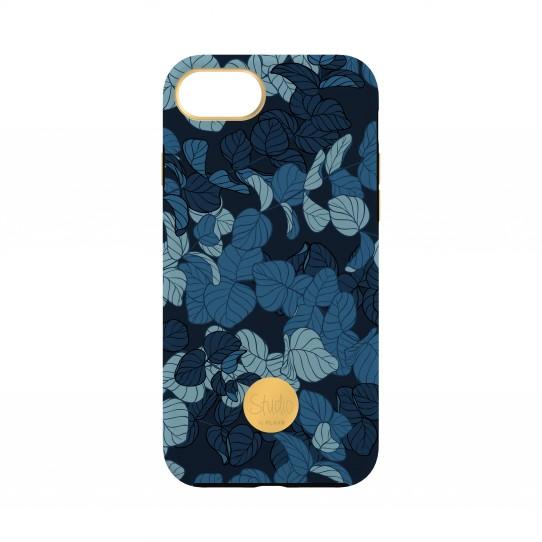 Flavr Studio Navy Leaves iPhone 6/6s/7/8 (kolorowy)