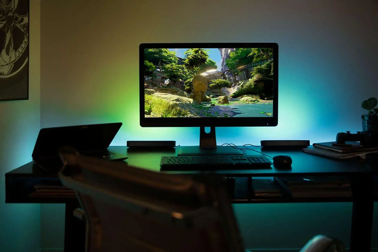 Lampa biurkowa Philips Hue White and Colour Ambiance Play Czarny 2 szt.