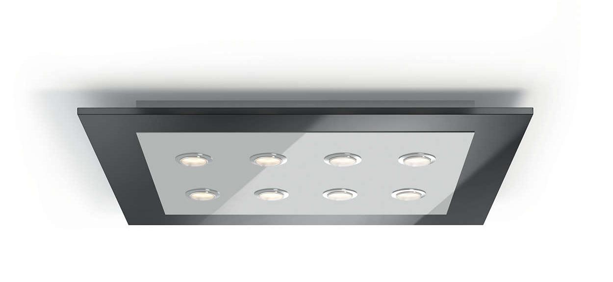 Philips Matrix ceiling lamp chrome 8x4.5W SELV 40929/30/16