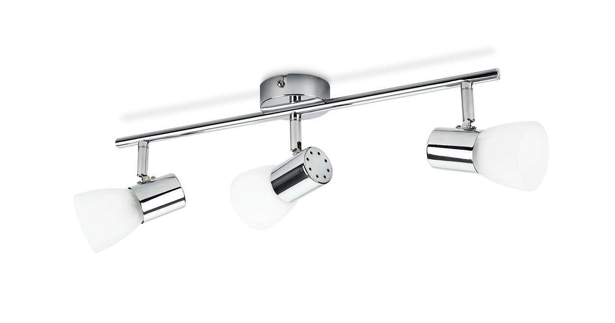 Philips Coir bar/tube chrome 3x4.3W 230V 50243/11/E1