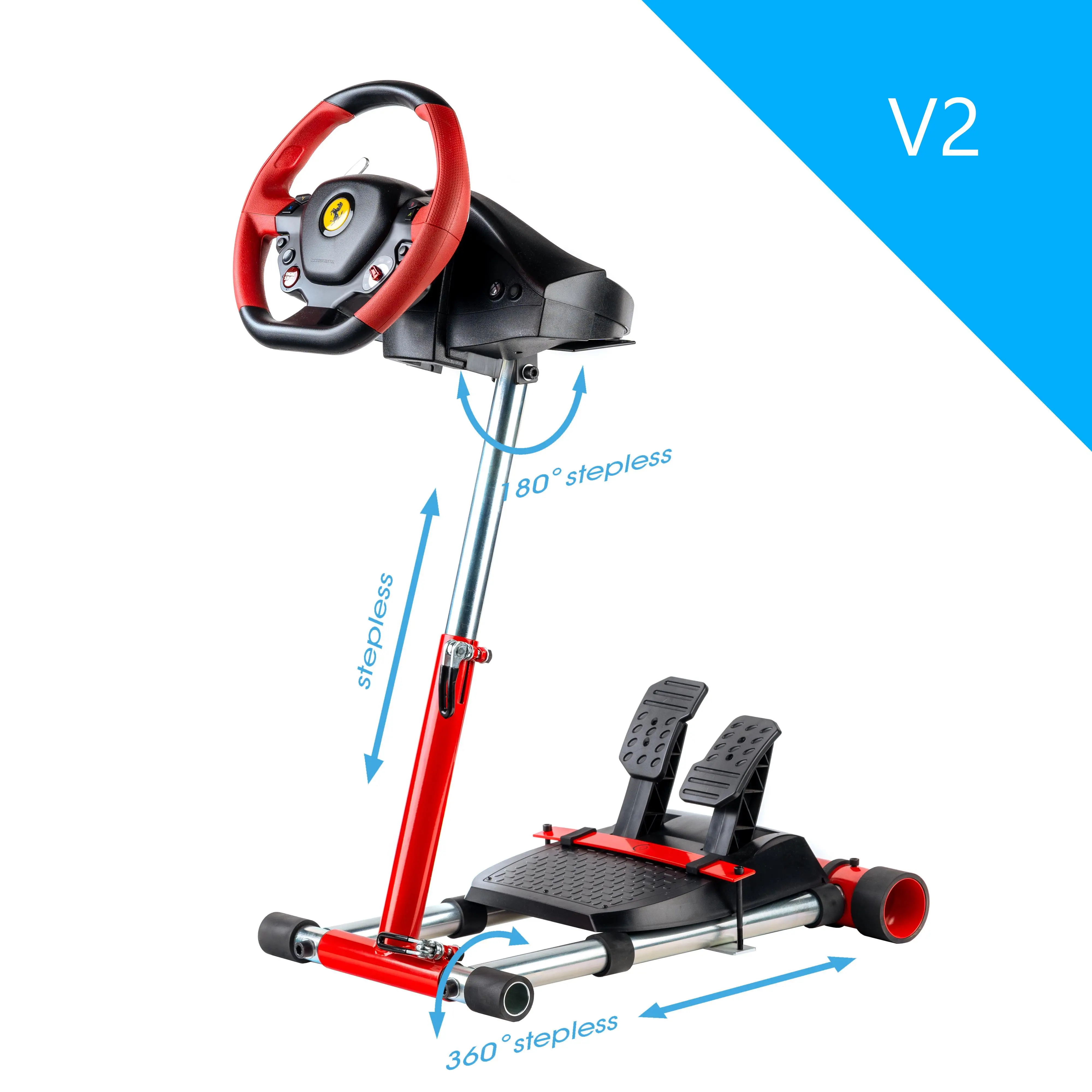 Stojak do kierownicy Wheel Stand Pro V2 Rosso Thrustmaster F458/Spider/T80/T100 /F430 Czerwony