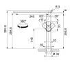 Bateria Franke Centinox Srebrny Stal szlachetna