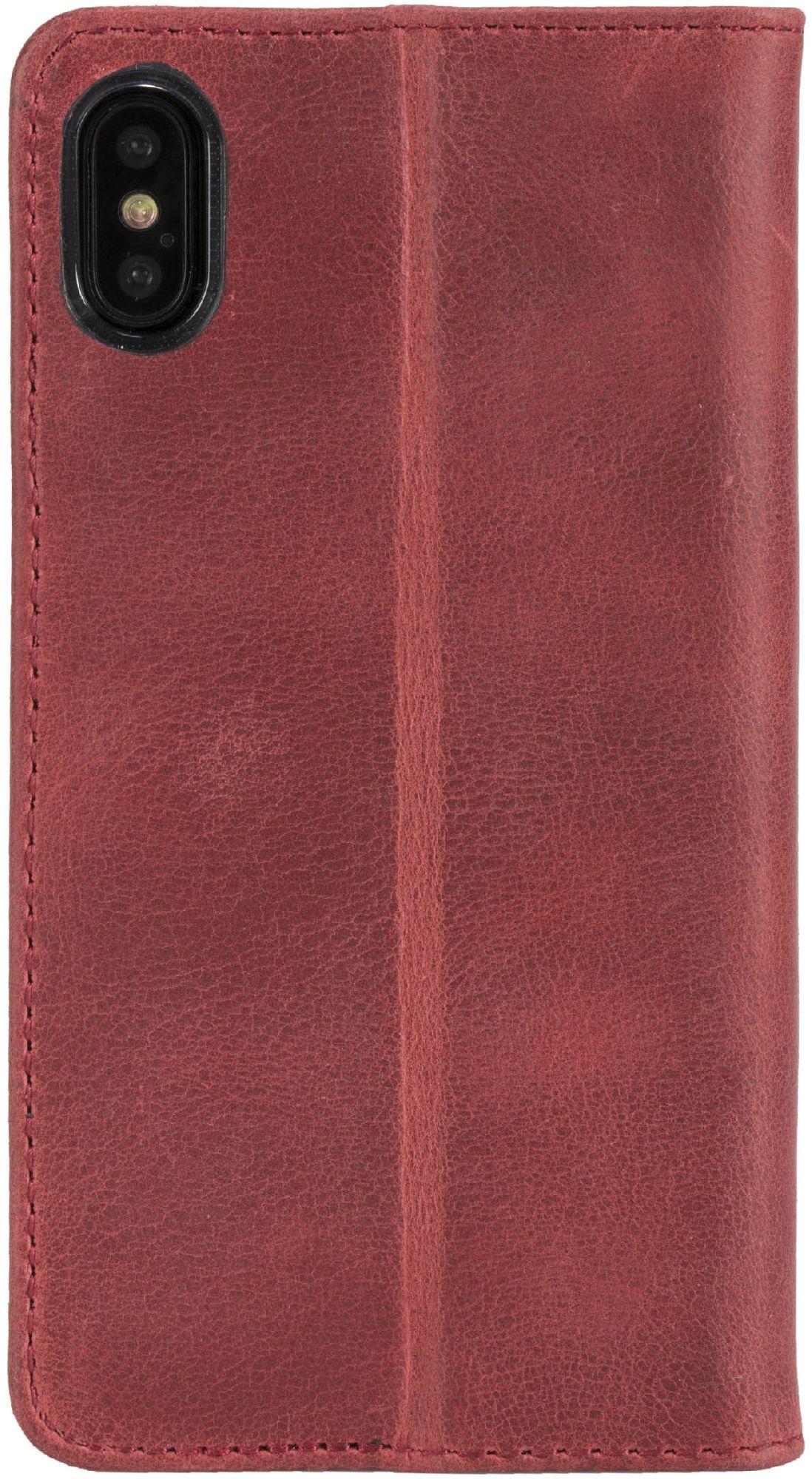 Krusell Sunne 4 Card FolioWallet iPhone X (czerwony)