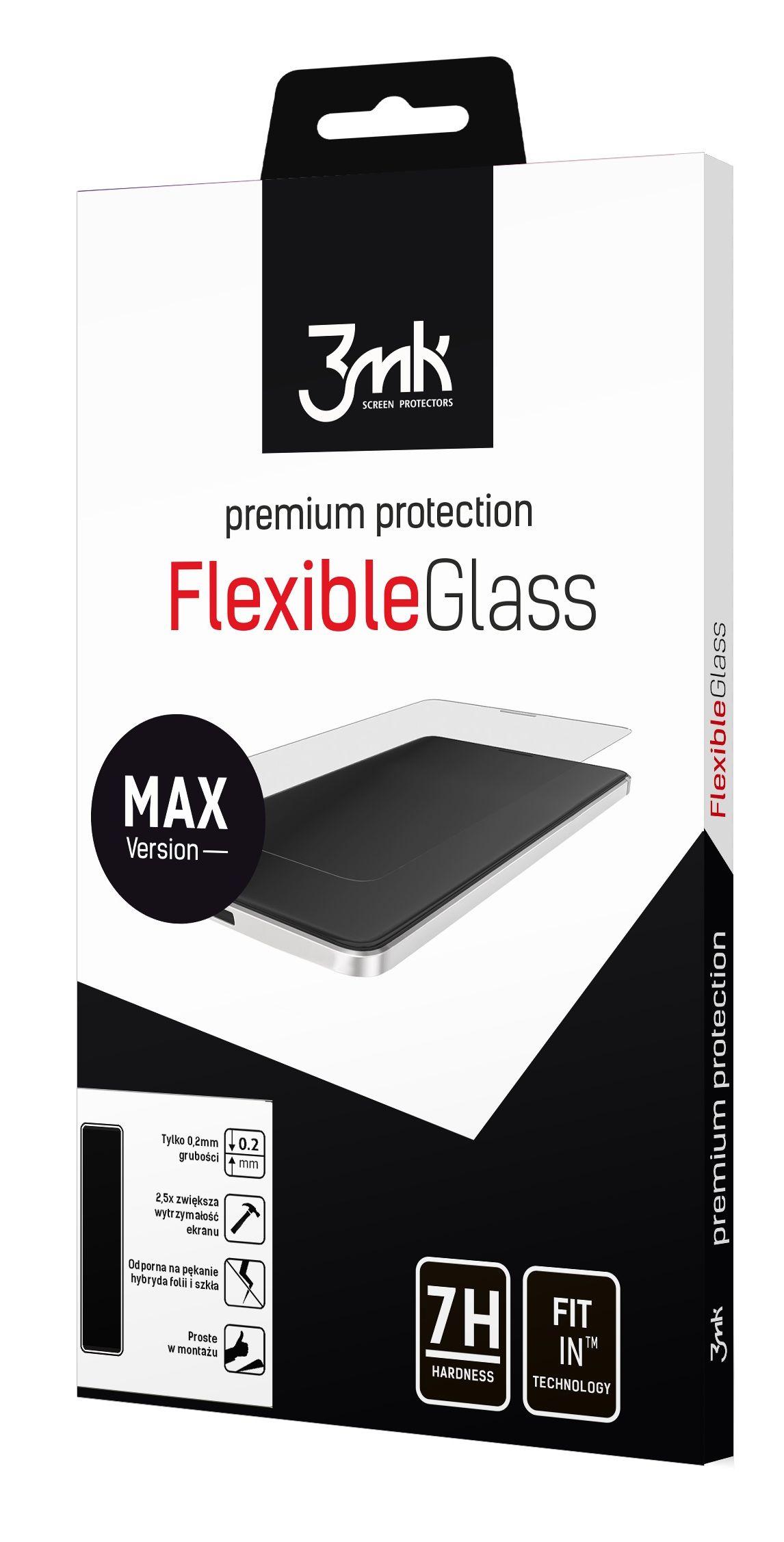 Szkło hartowane 3mk FlexibleGlass Max Samsung Galaxy A7 2018 (czarny)