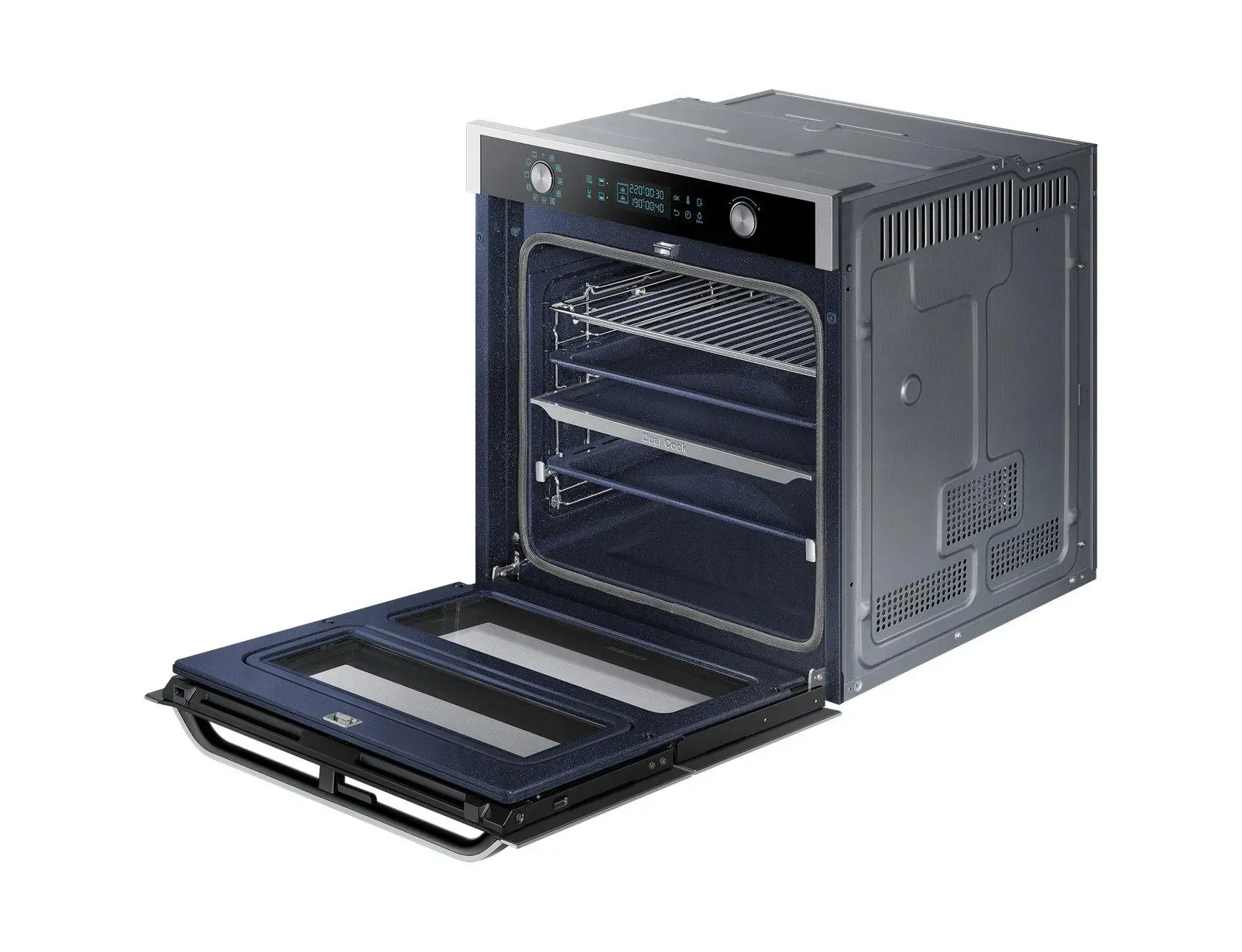 Piekarnik elektryczny Samsung Dual Cook Flex NV75N7677RS Termoobieg Srebrno-czarny