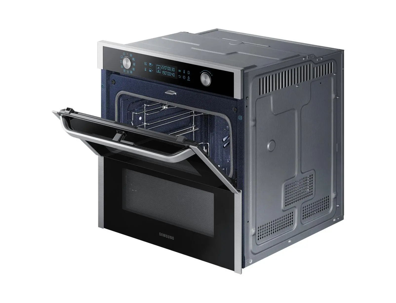 Piekarnik elektryczny Samsung Dual Cook Flex NV75N7677RS Termoobieg Srebrno-czarny