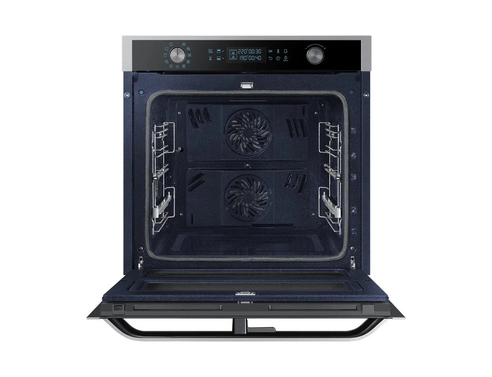 Piekarnik elektryczny Samsung Dual Cook Flex NV75N7677RS Termoobieg Srebrno-czarny