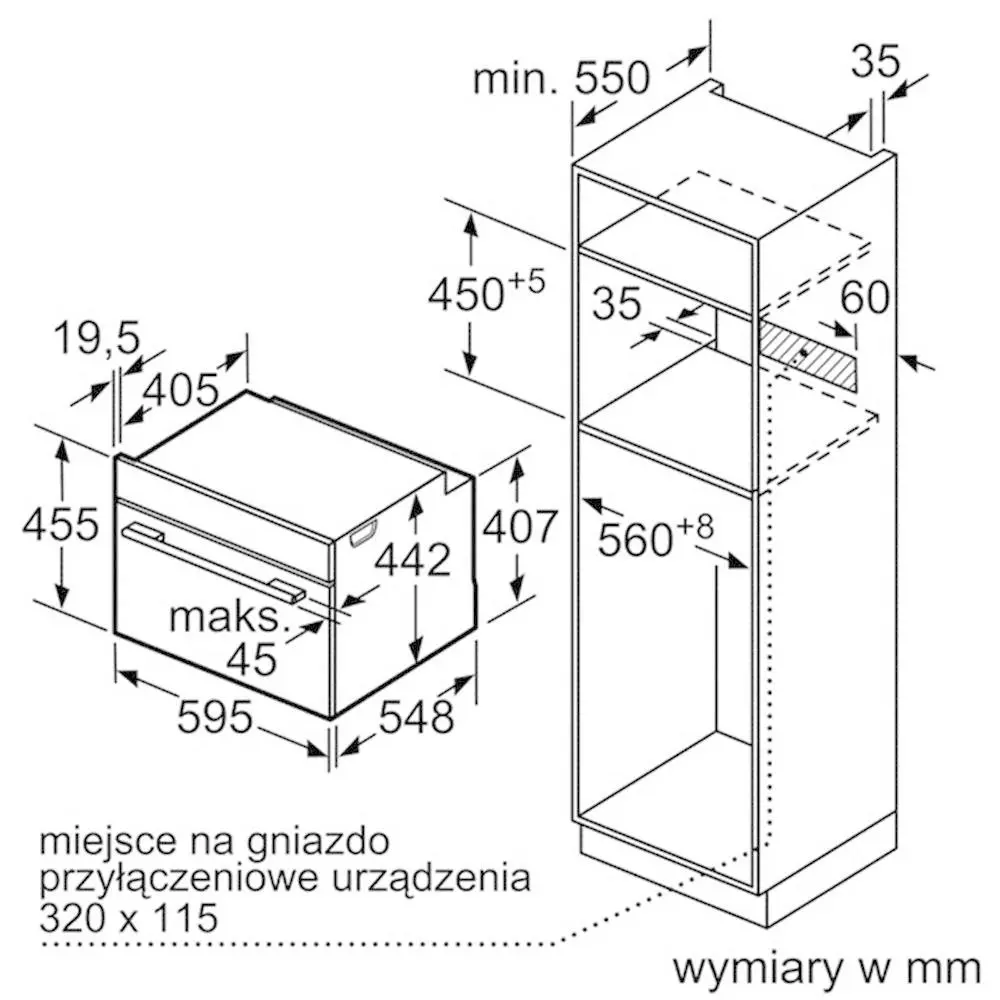 Piekarnik elektryczny Bosch Serie 8 CBG635BS3 Termoobieg Srebrno-czarny