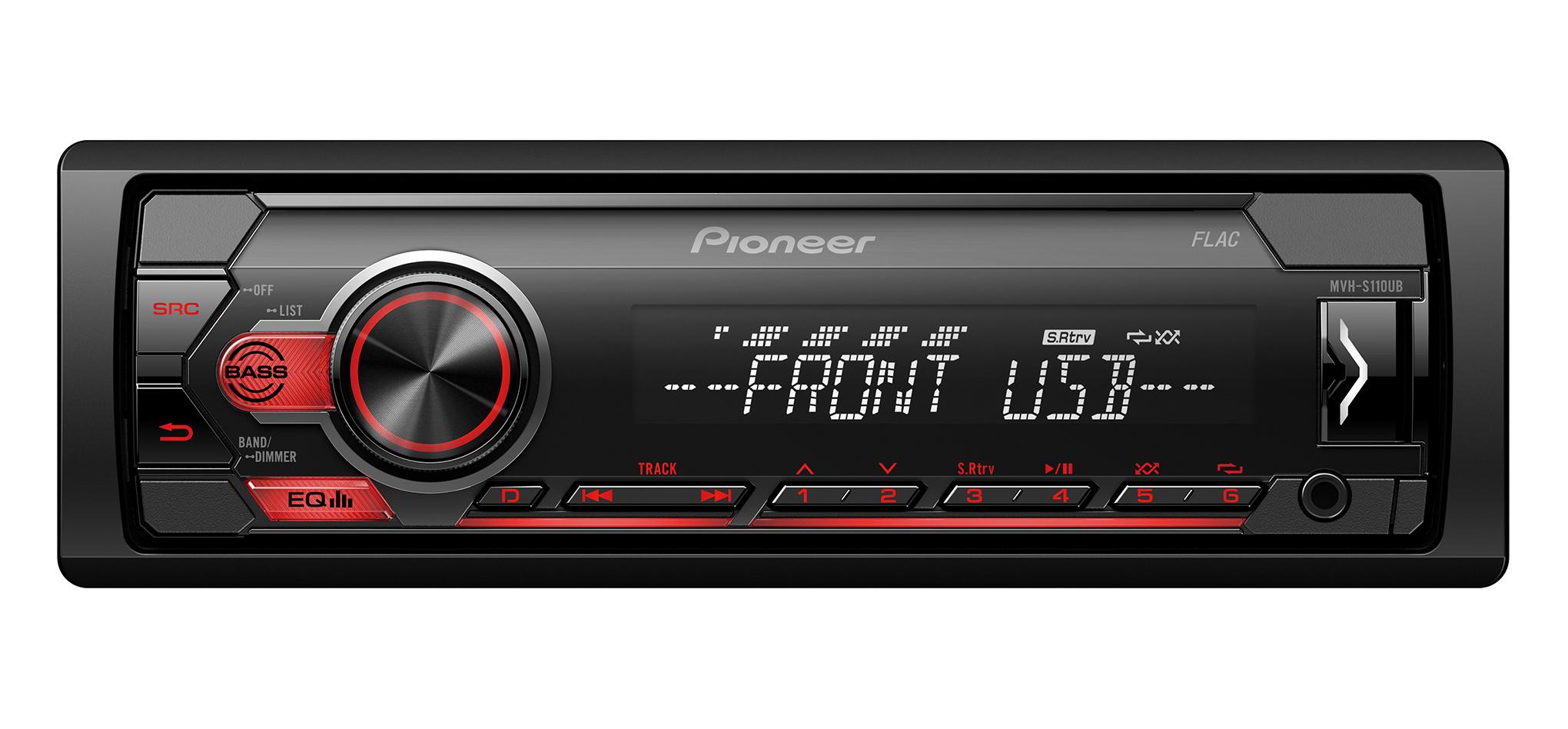 Radioodtwarzacz samochodowy Pioneer MVH-S110UB z USB 4x50W