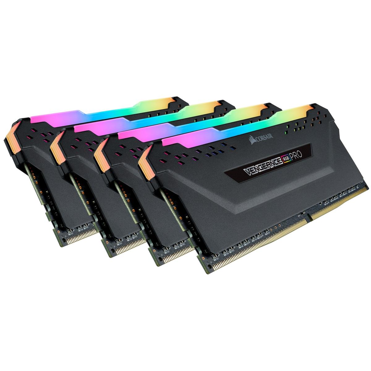 Pamięć RAM Corsair Vengeance RGB Pro DDR4 32GB (4 x 8GB) 3200 CL16 (czarny)