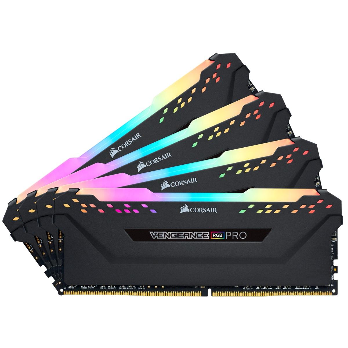 Pamięć RAM Corsair Vengeance RGB Pro DDR4 32GB (4 x 8GB) 3200 CL16 (czarny)