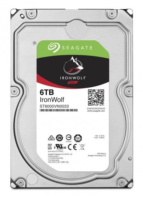 Dysk Seagate IronWolf ST6000VN0033 SATA3 3,5" 6TB