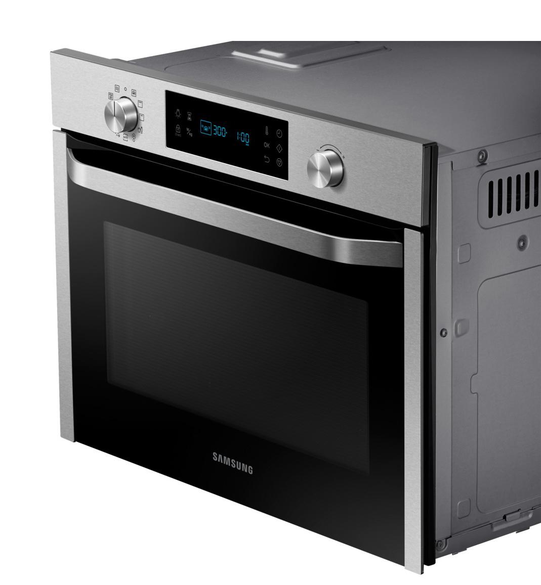 Piekarnik z mikrofalą Samsung NQ50J3530BS Termoobieg Srebrno-czarny