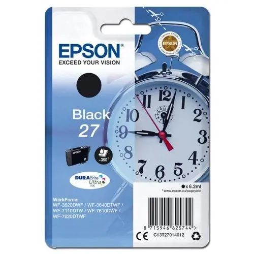 Tusz Epson 27 Durabrite Ultra T2701 Czarny 6,2 ml