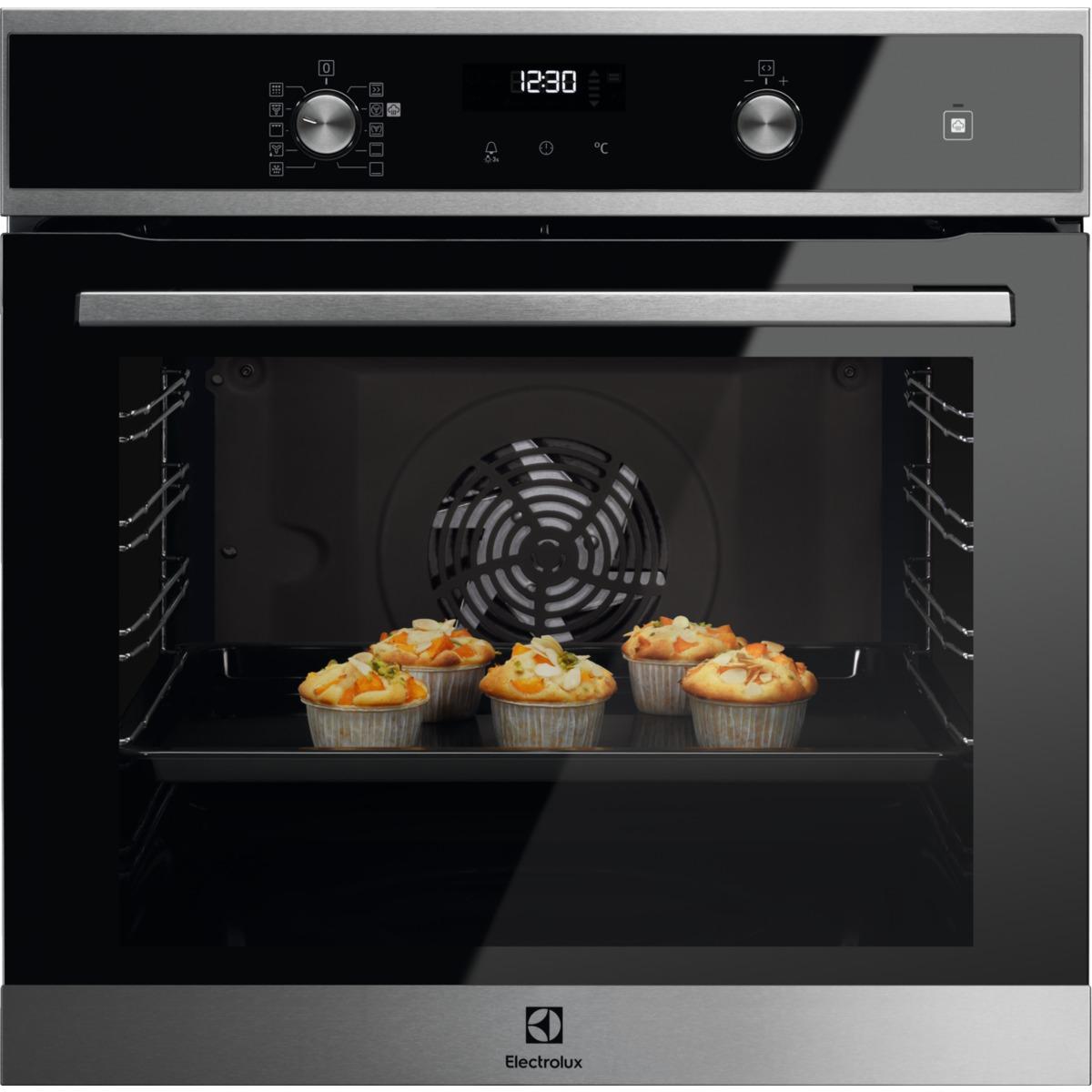 Piekarnik elektryczny parowy Electrolux EOD6C71X SteamBake - termoobieg - prowadnice teleskopowe