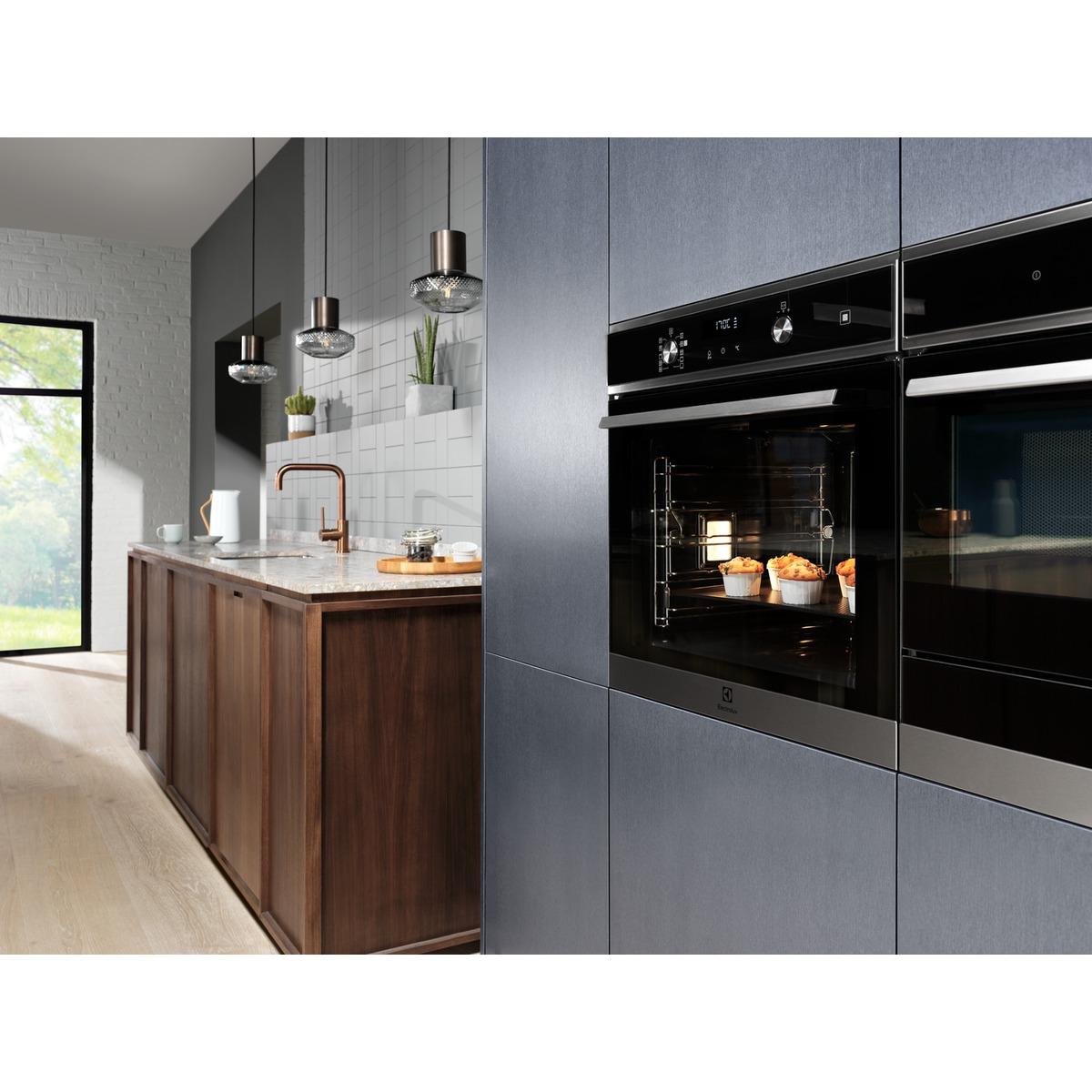 Piekarnik elektryczny parowy Electrolux EOD6C71X SteamBake - termoobieg - prowadnice teleskopowe