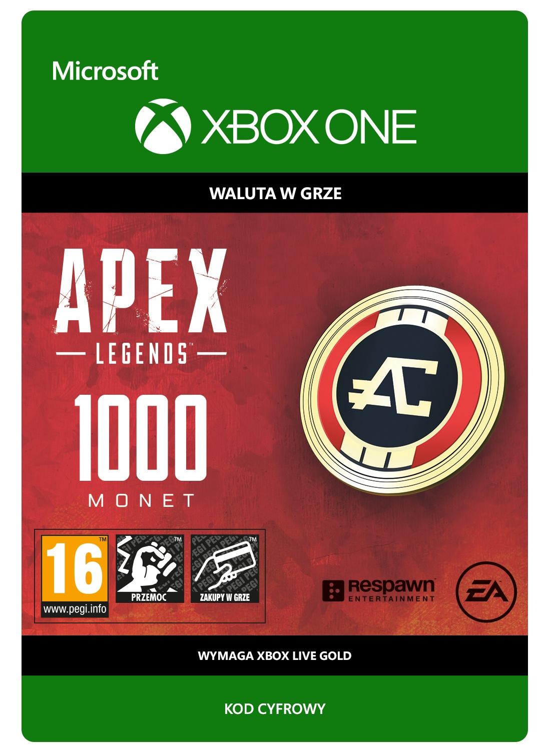 Apex Legends - 1000 monet [kod aktywacyjny] Xbox One
