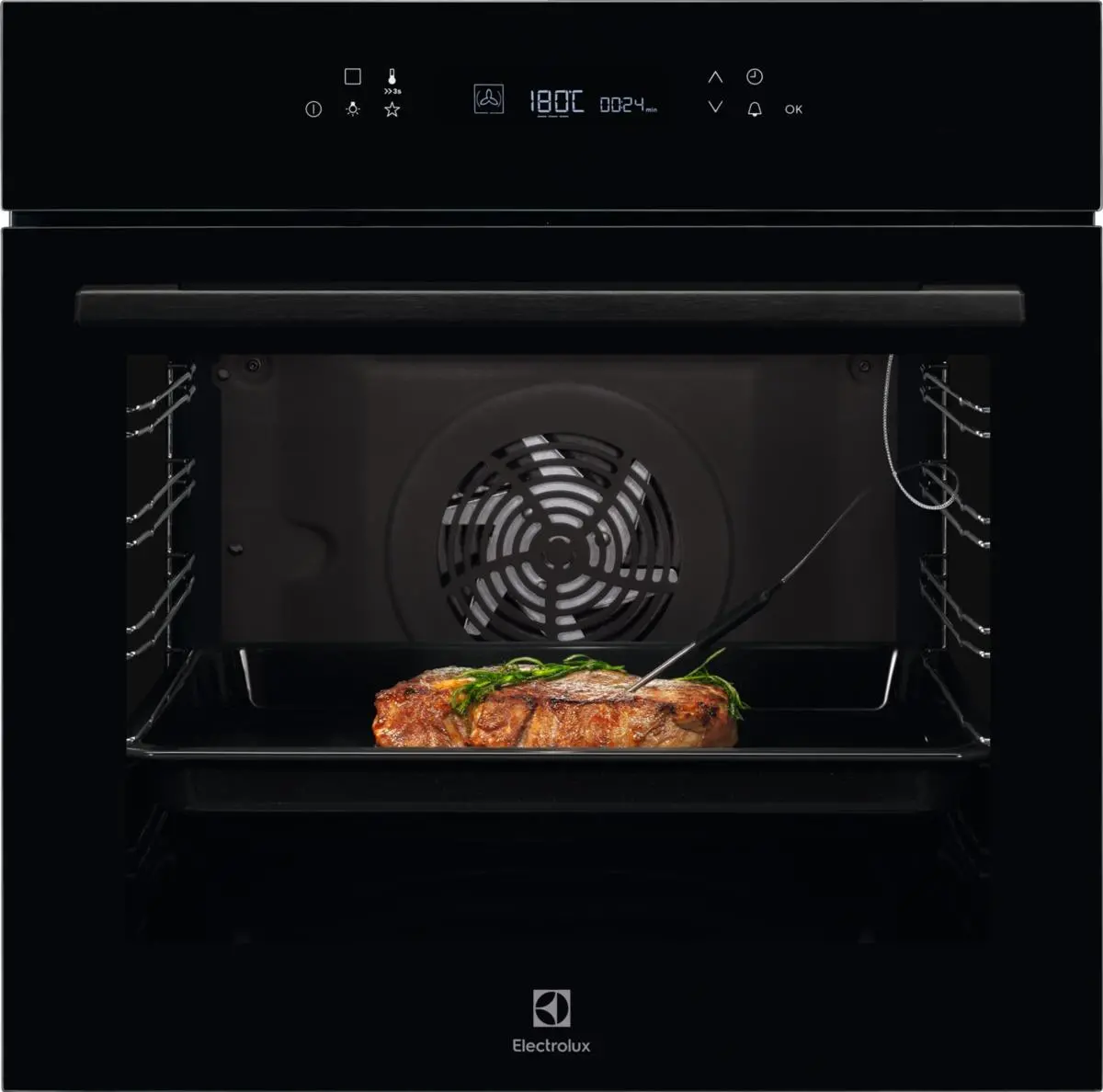Piekarnik elektryczny Electrolux 700 SenseCook EOE7C31Z Termoobieg Termosonda Czarny