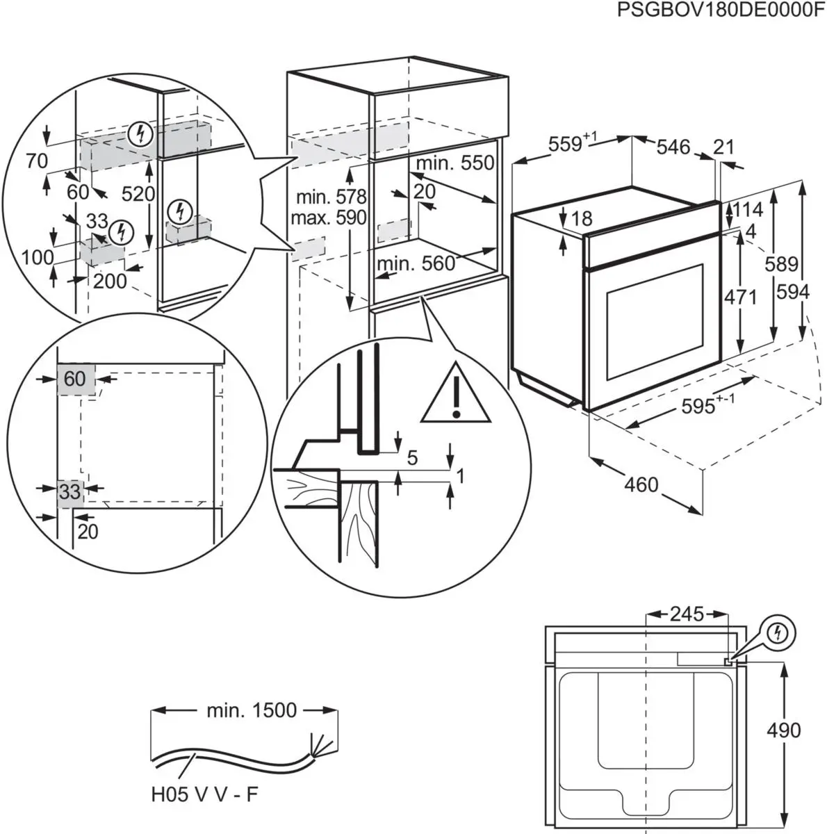 Piekarnik elektryczny Electrolux 700 SenseCook EOE7P31Z Termoobieg Termosonda Czarny