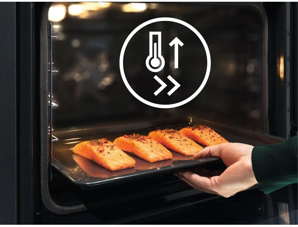 Piekarnik z mikrofalą Electrolux 800 CombiQuick EVL6E40X Termoobieg Czarny